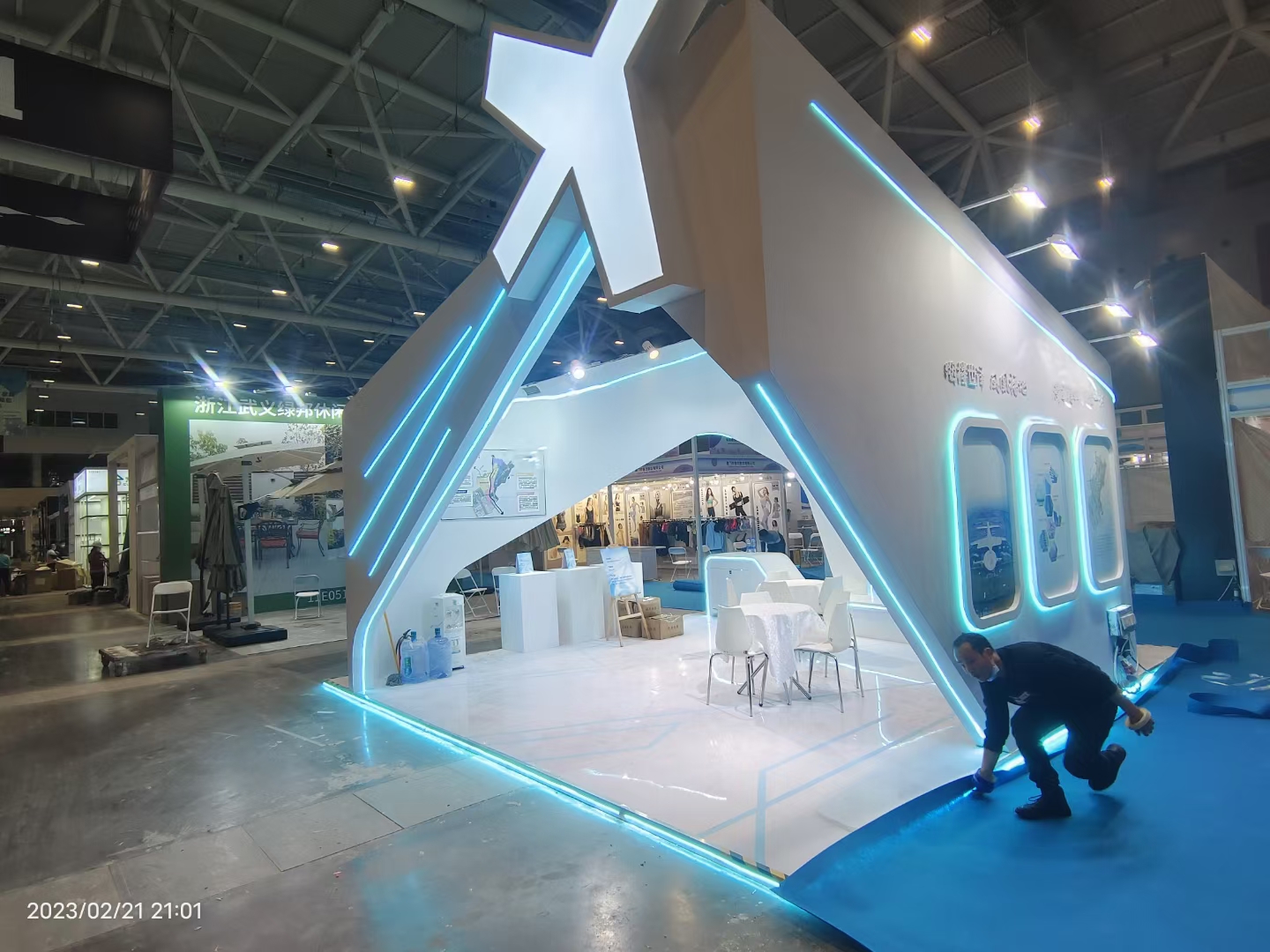 廣州展會搭建設計深圳跨境電商展，福永街道展臺